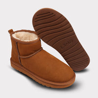 Lamo Women's Kora Short Slip-on Boot in chestnut - women's shoe - view 7
