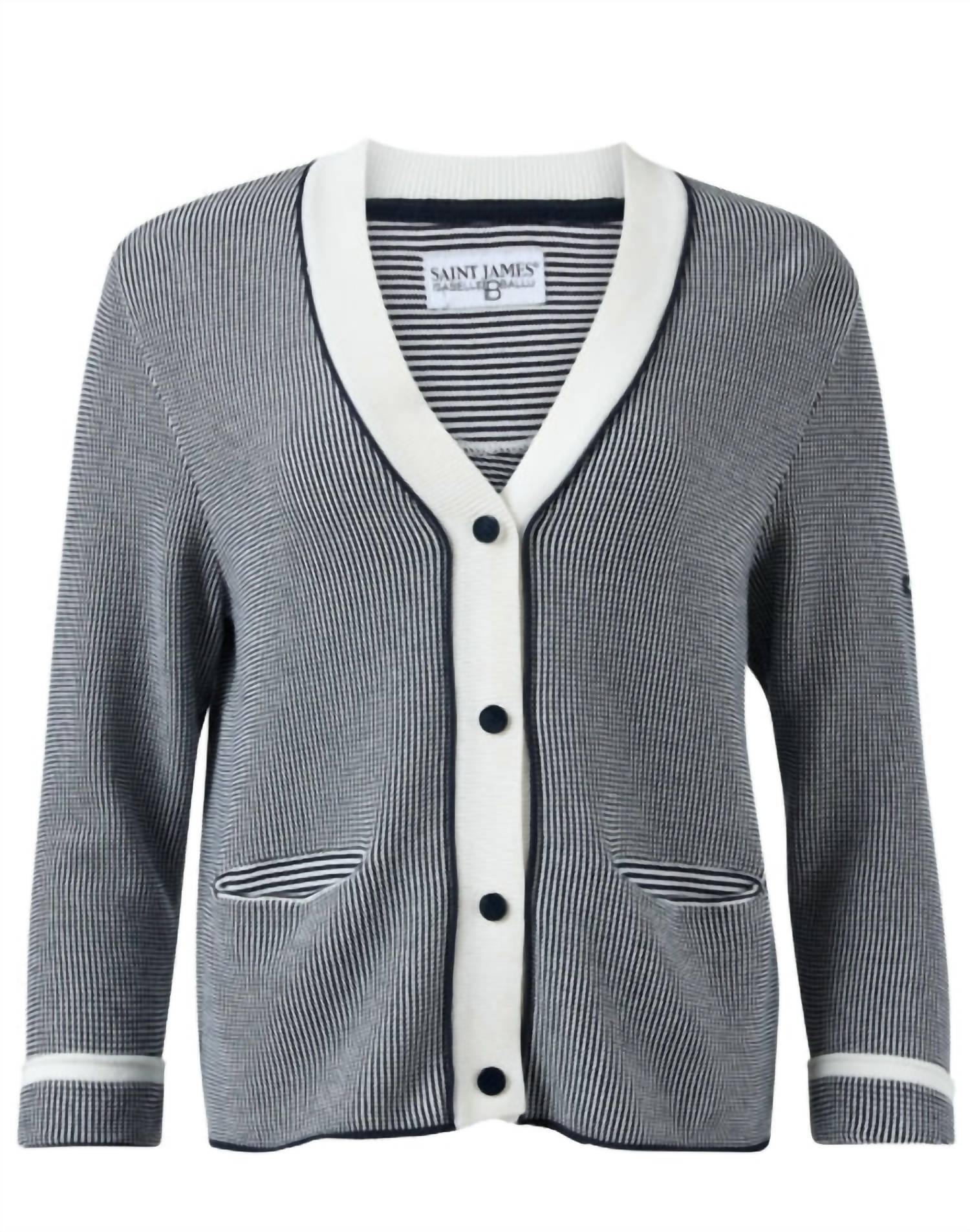 Saint James - CALANQUES V Neck Cardigan
