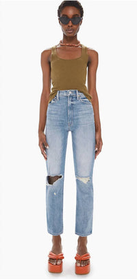 Mother - High Waisted Rider Flood Jeans