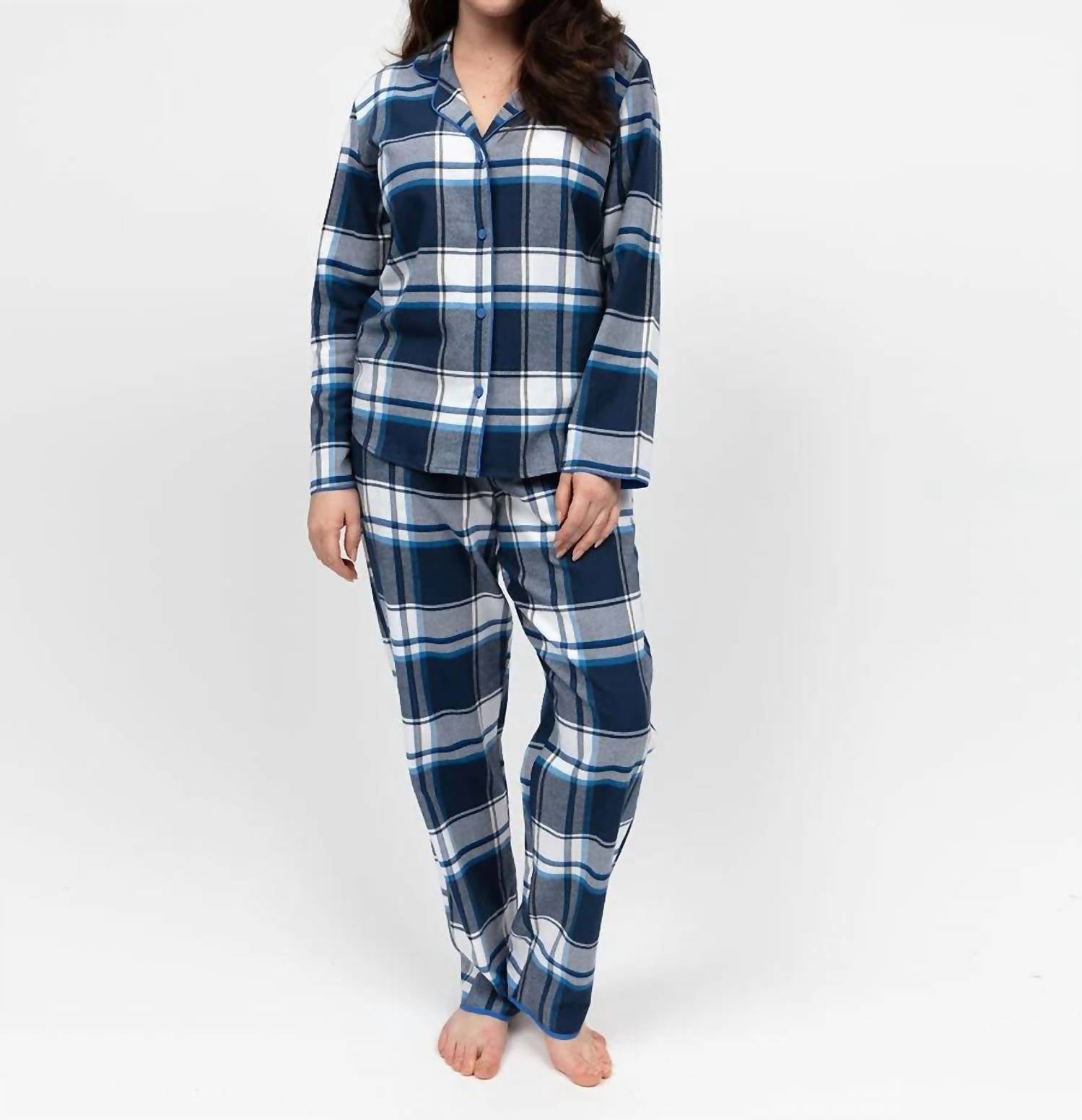 Cyberjammies - Frosty Plaid Pajama Set