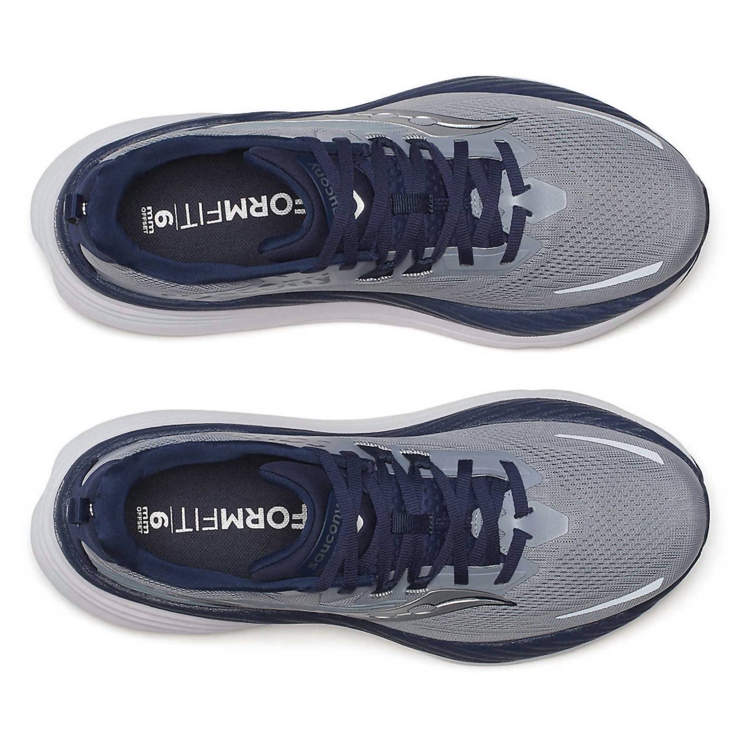 SAUCONY Men's Hurricane 24 Shoe in flint navy - men's shoe - view 4