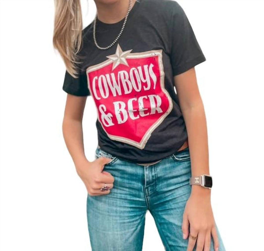 Texas True Threads - Cowboys & Beer Graphic Tee