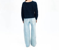 Sablyn - Gia Slouchy Cable Knit Crewneck Sweater