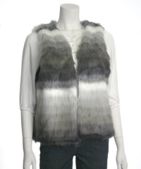 Skies Are Blue - Women's Open Front Faux Fur Vest