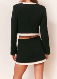 Loveshackfancy - Edeness Bow Embellished Mini Skirt