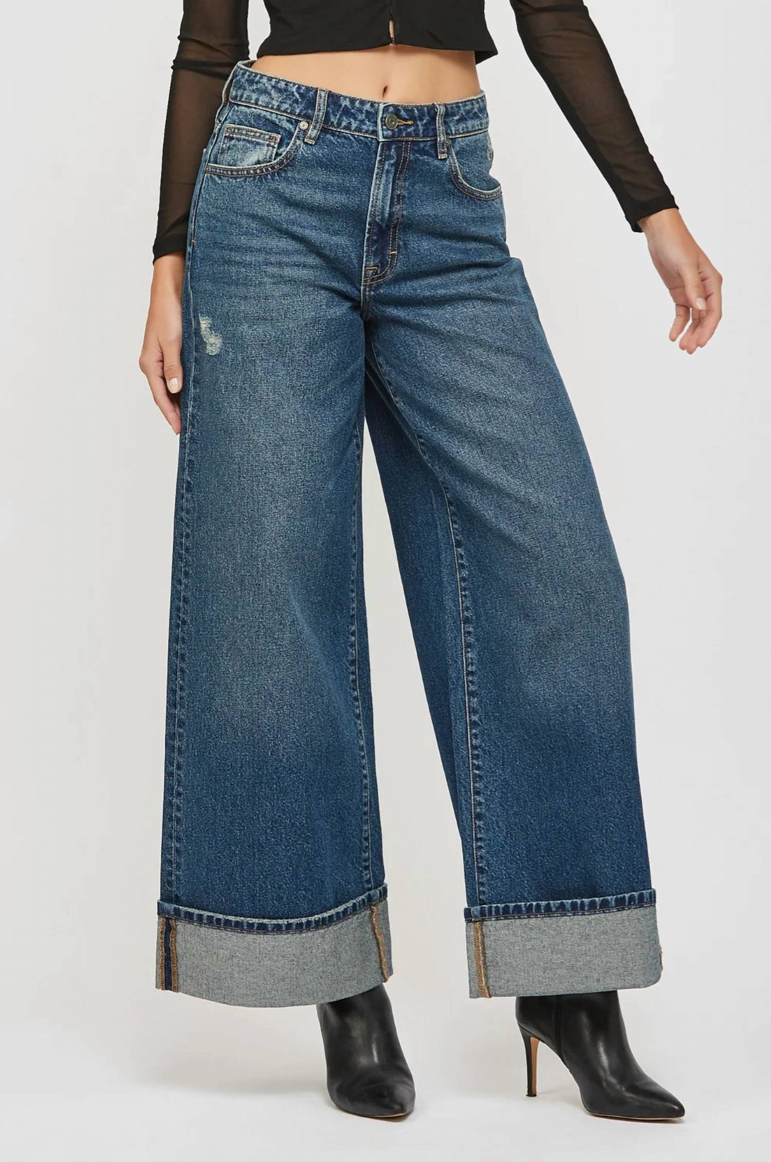 Hidden - WomenShowstopper Super Wide Leg Jeans