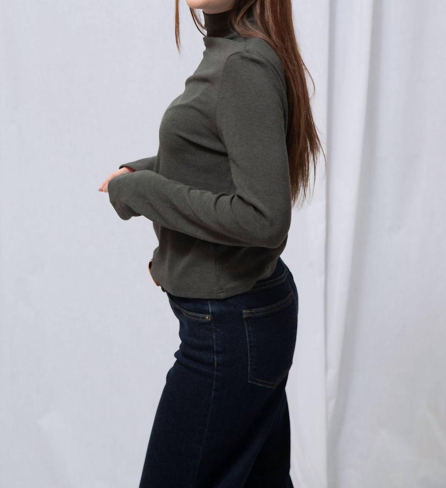 Elle Grey - Arie Mock Neck Sweater