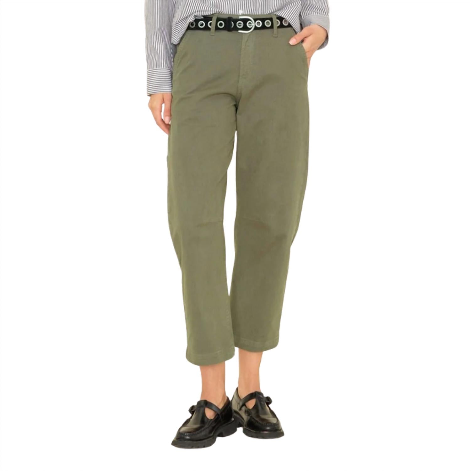 XIRENA Women's Rancho Twill Pant in army green - women's pants - alternate view