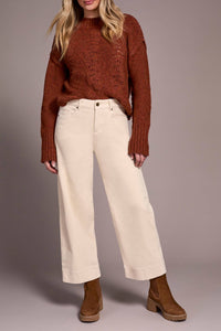 Tribal - Soft Stretch Cordoroy High Rise Ankle Pant
