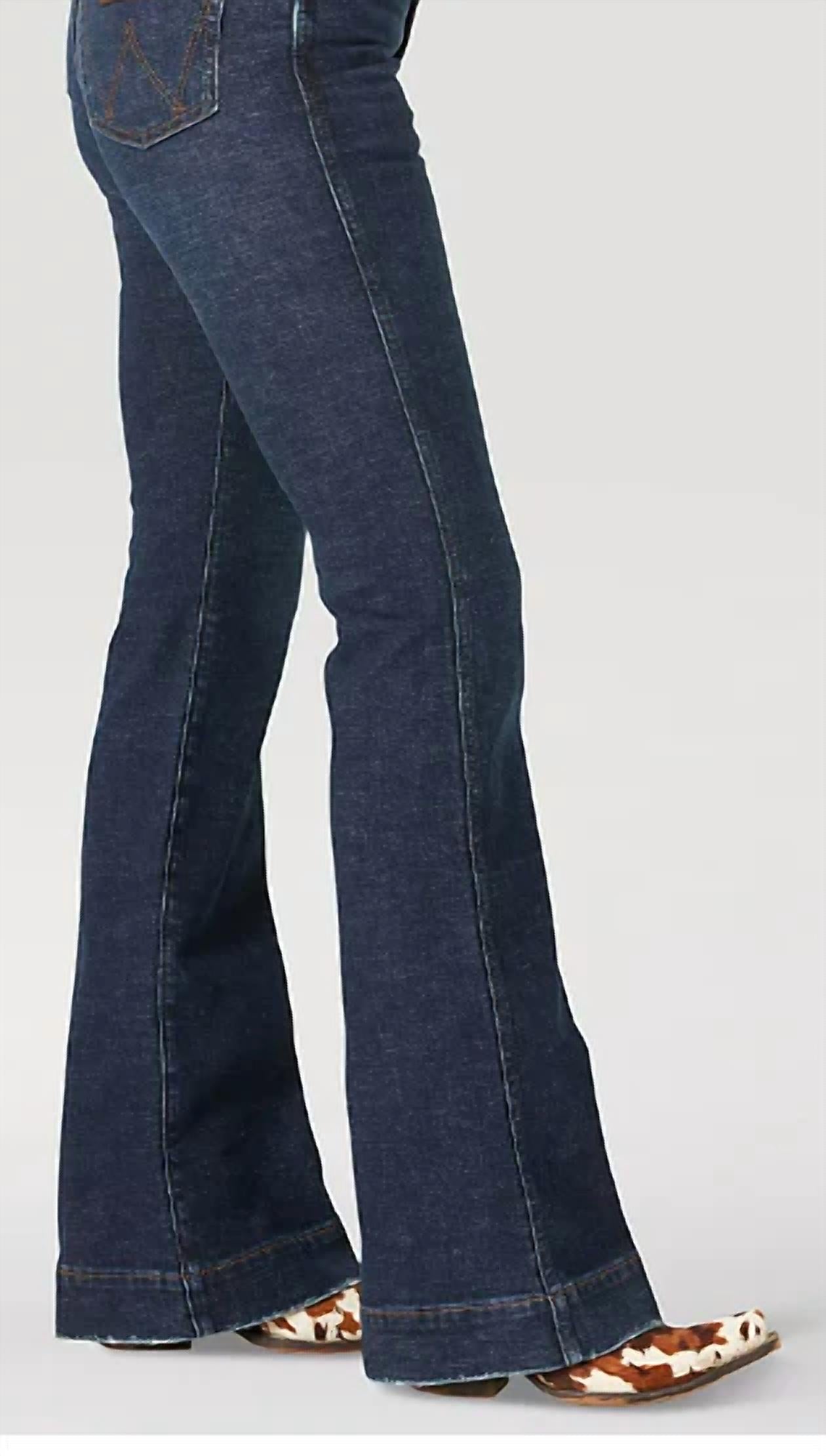 Wrangler Women's Retro High Rise Western Trouser in faithlyn - women's pants - alternate view