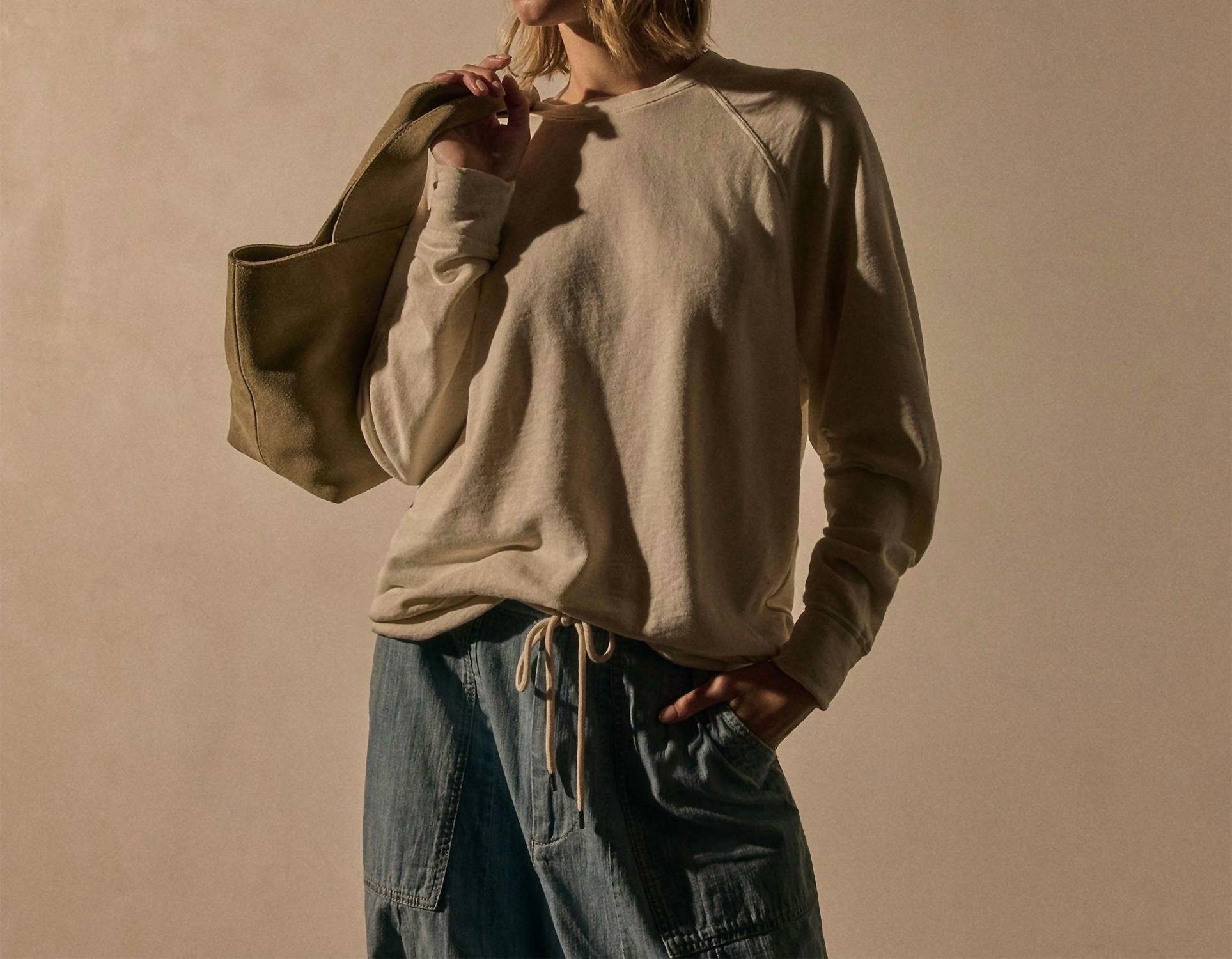 James Perse - Women's French Terry Relaxed Sweatshirt