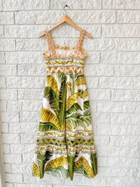 Farm Rio - Wavy Trim Midi Dress