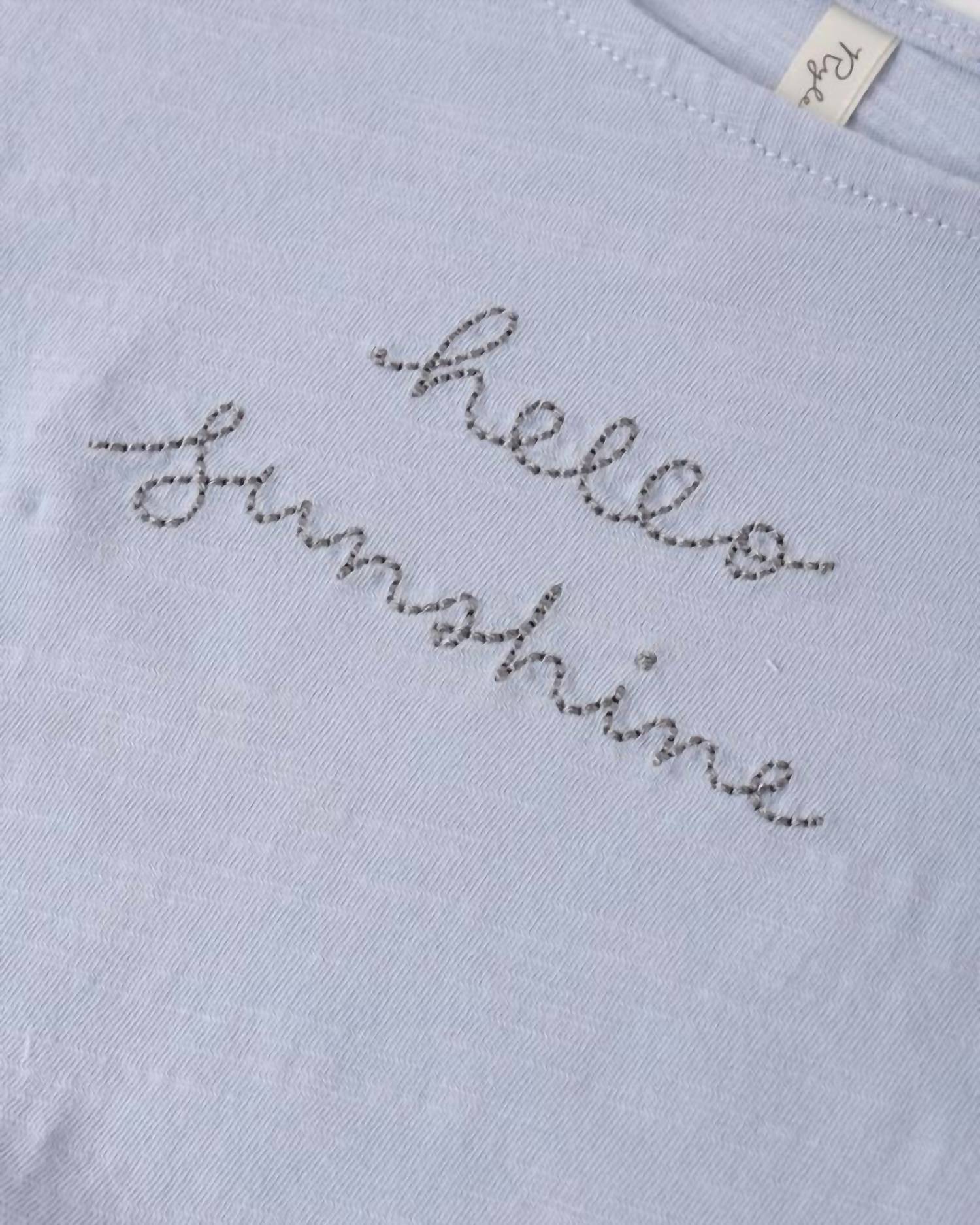 Rylee + Cru - Girls Hello Sunshine Cropped Cinch Tee/smocked Mini Skirt