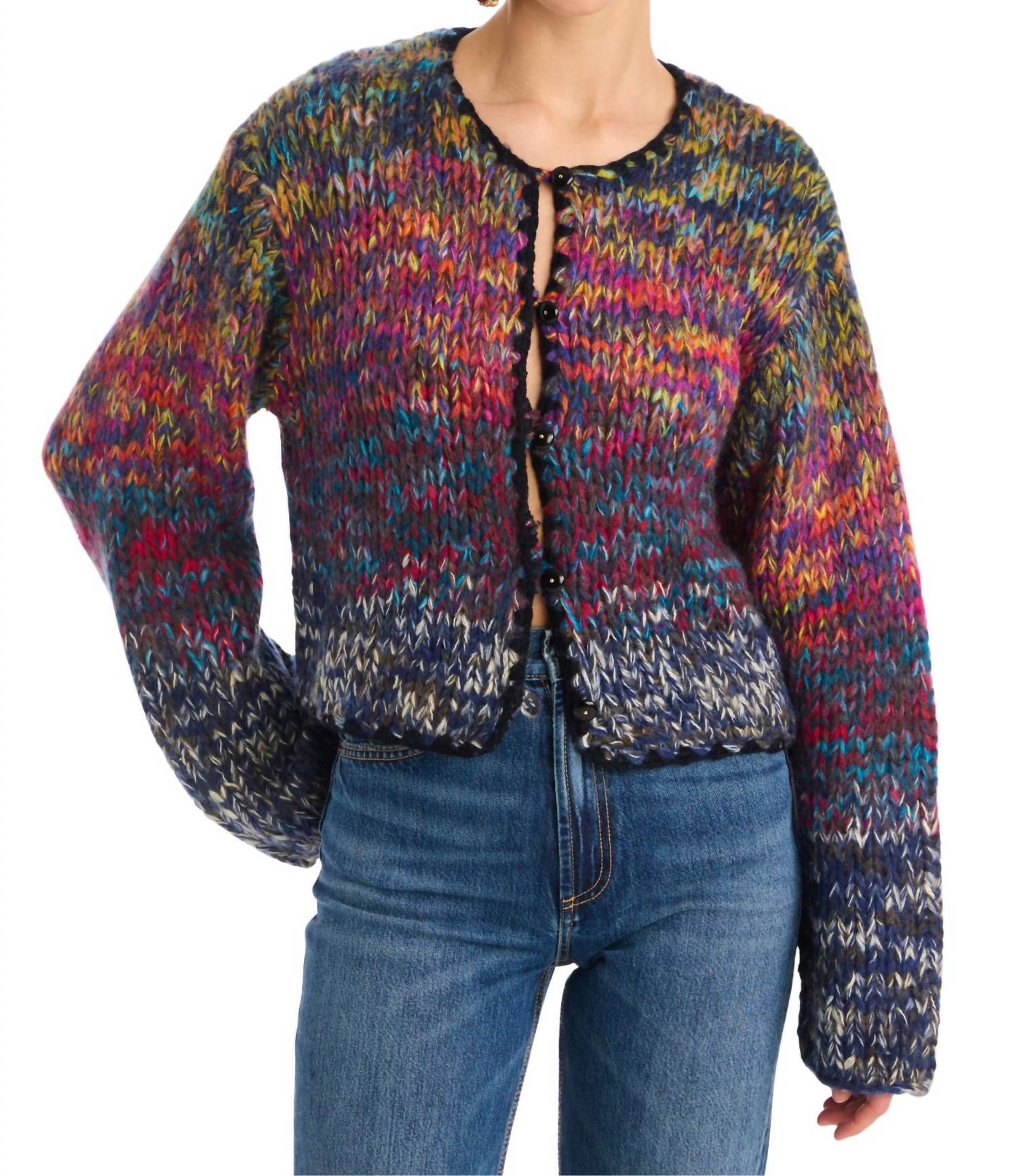 ALLISON NEW YORK Dora Cardigan in rainbow - women's cardigan