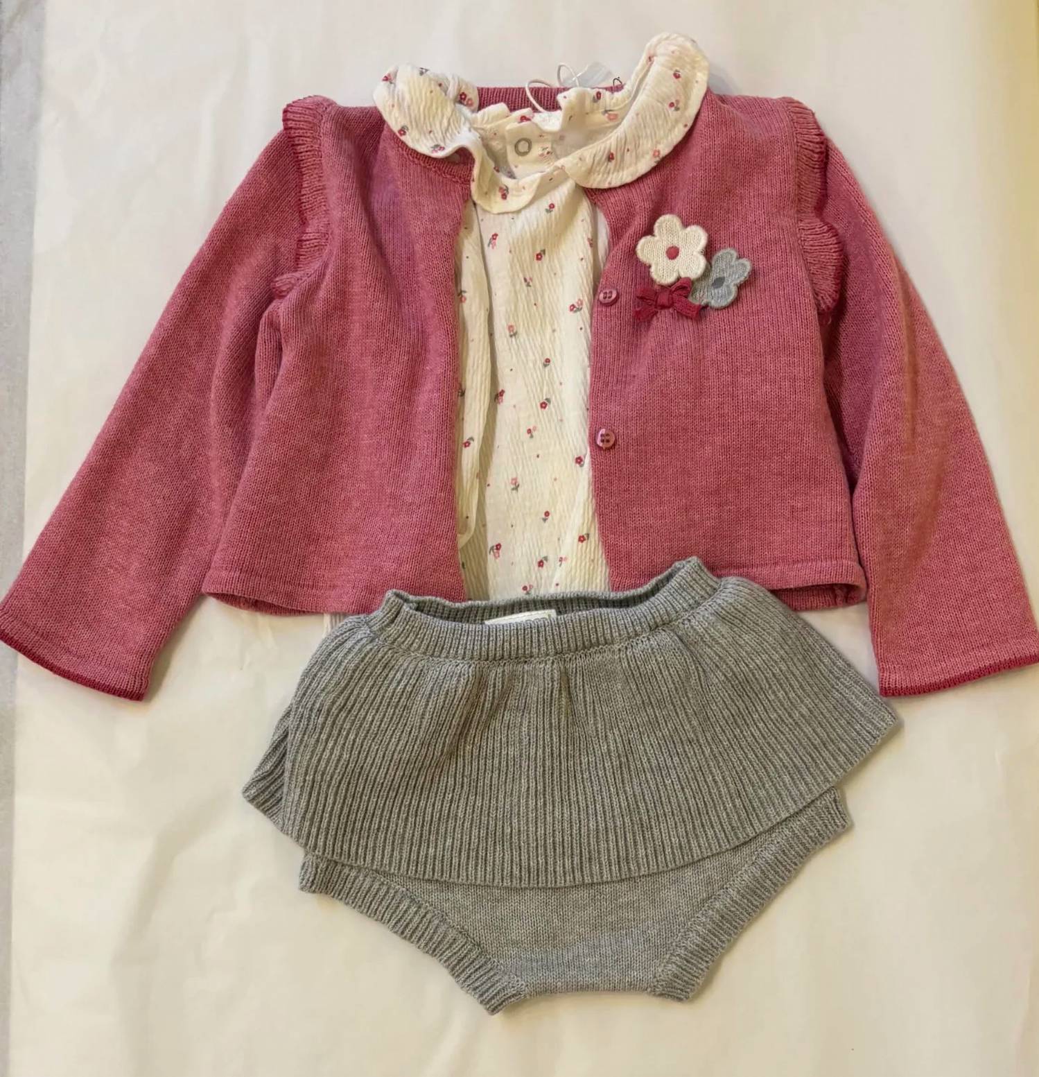 Mayoral - Girl's Tricot 3 Pieces Skirt Set