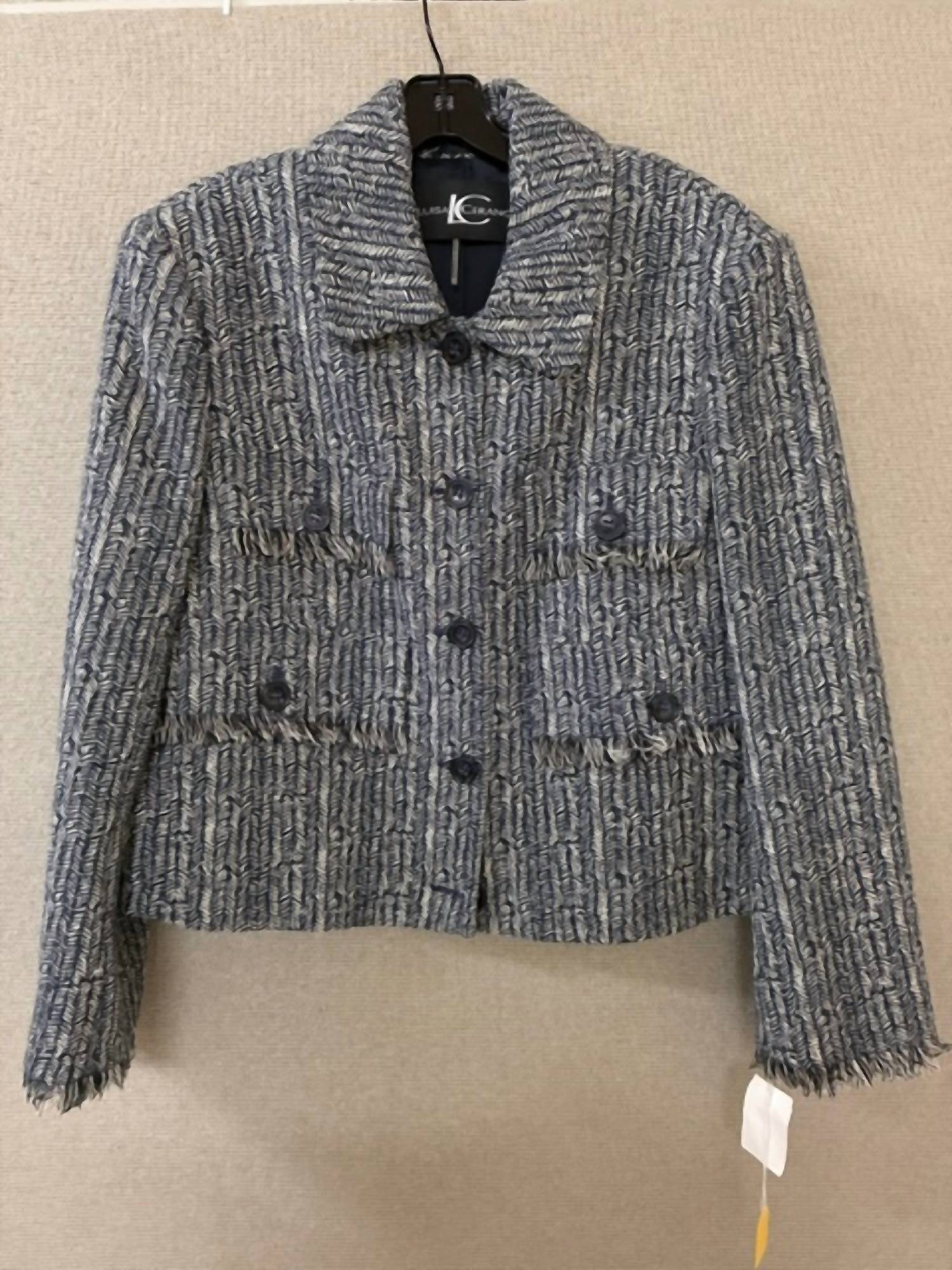 Luisa Cerano - Women's Button Front Long Sleeve Blazer