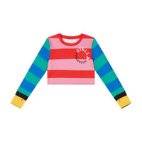 Stella Mccartney - Girl's Stripes Active Crop Top