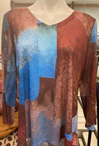 Fdj - Women's 3/4 V-neck Top
