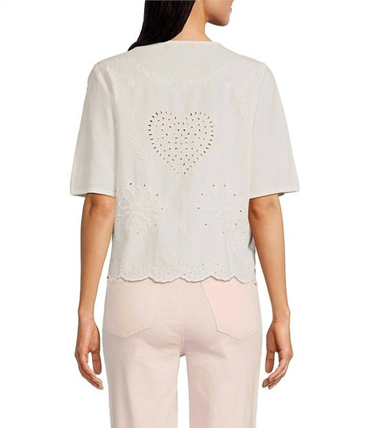 Charlie B - Palm City Eyelet Top