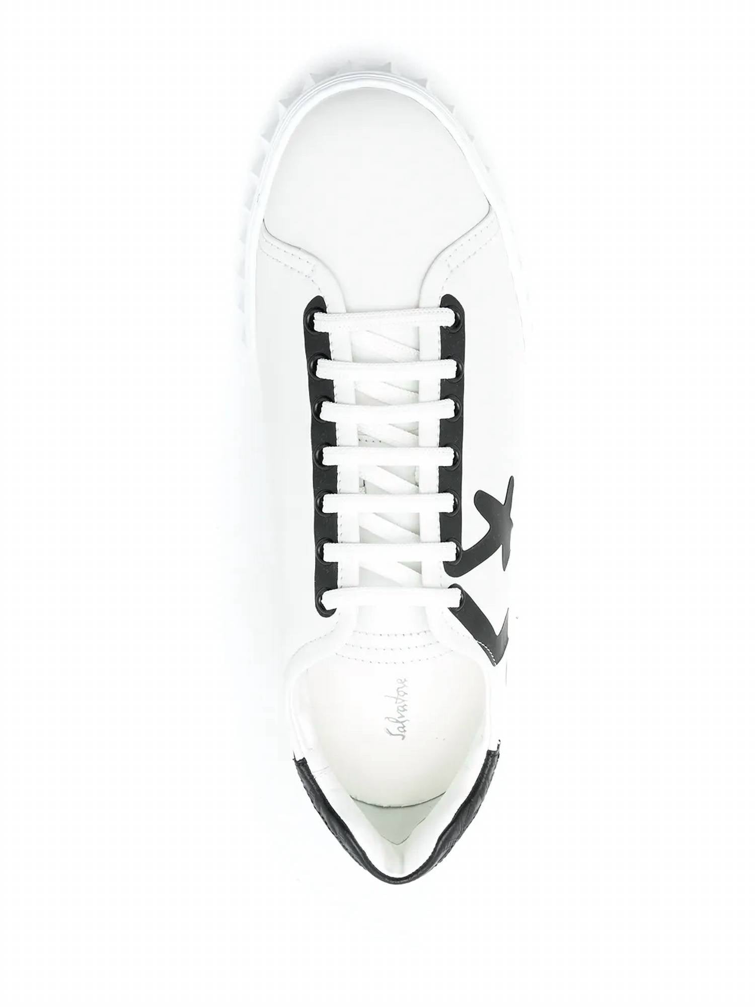 Salvatore Ferragamo - Men's Leather Lace Up Trainers Sneakers