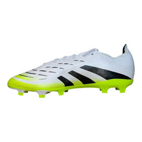 adidas Men's Predator League Fg/Mg Soccer Cleat Shoes in white black - men's shoe - detail view