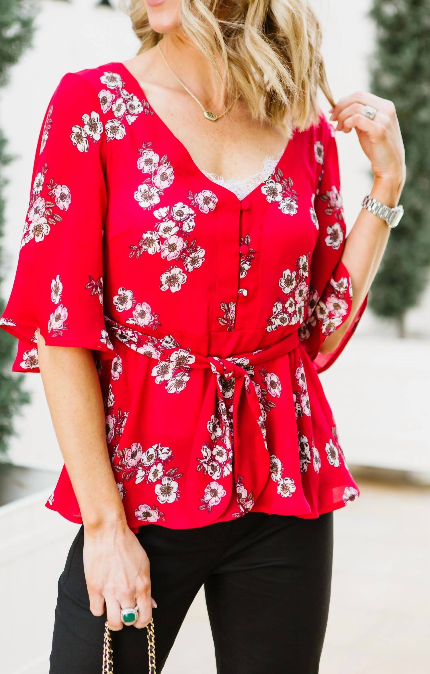 Cupcakes And Cashmere - Tipton Wrap Blouse