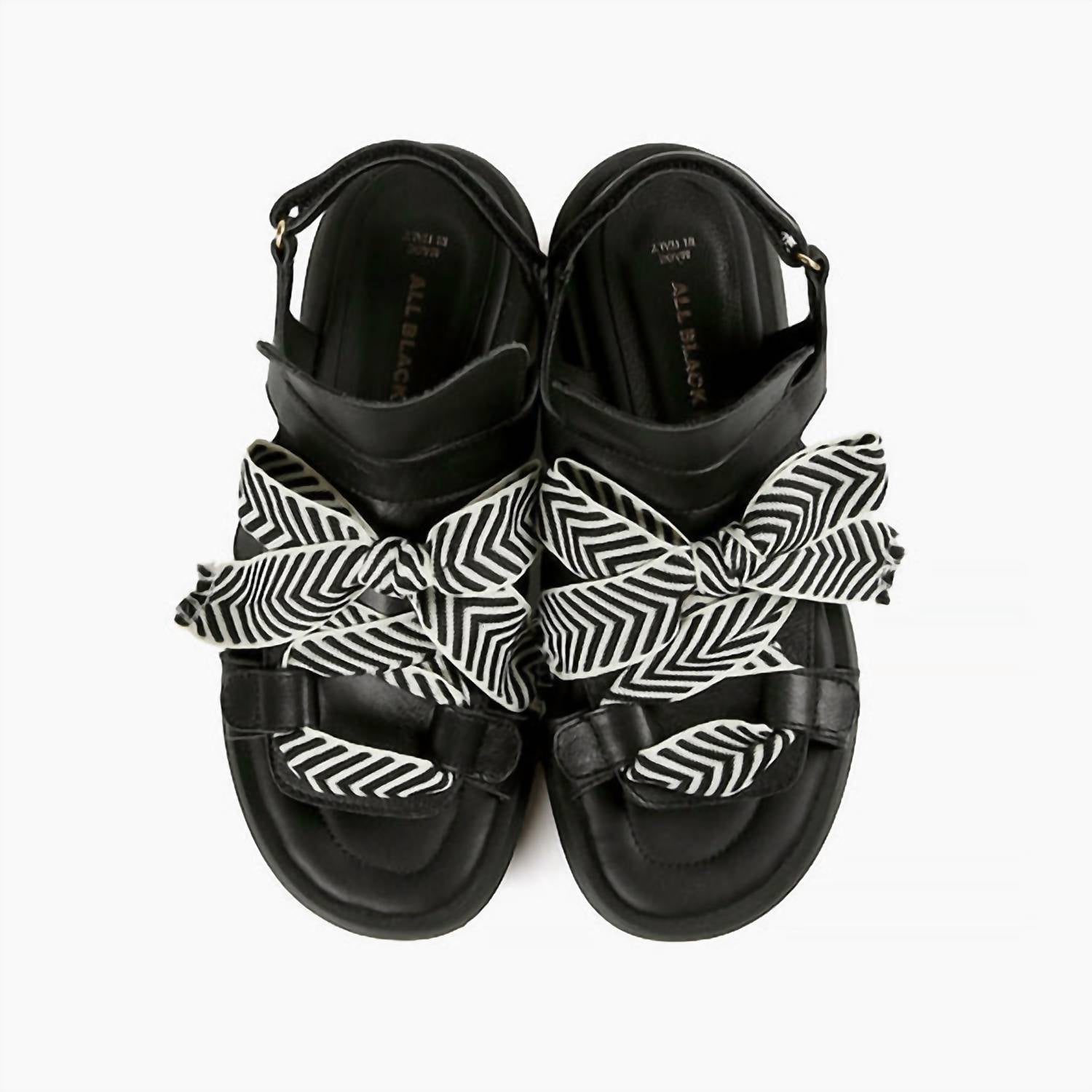ALL BLACK Women's Bowlace Sandals in black - women's sandal - alternate view