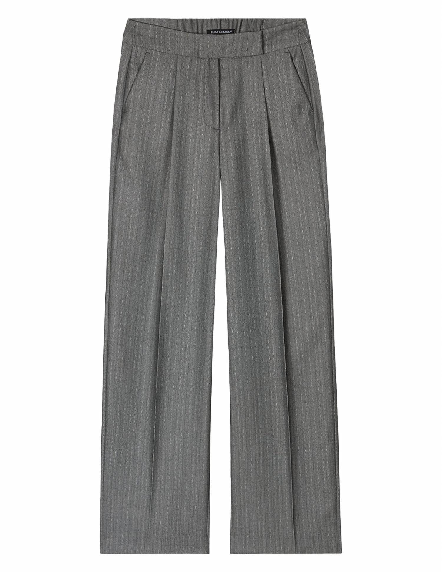Luisa Cerano - Herringbone Wide-leg Pants