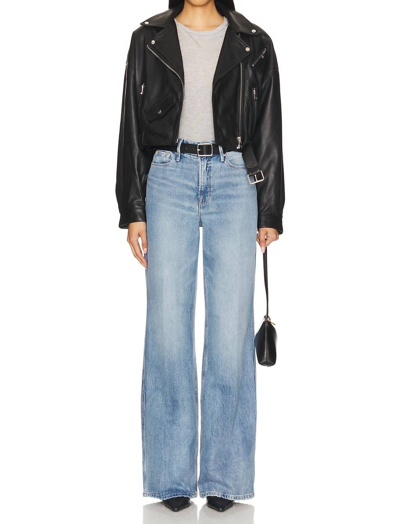 Good American - Good Skate High-rise Wide-leg Jeans