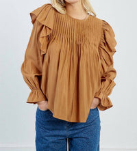 Lili Sidonio - Long Sleeve Ruffle Blouse