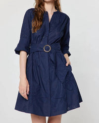 Current Air - Annapolis Eyelet Shirt Dress