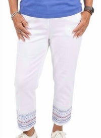 Lulu-B - Embroidered Stars Capri Pants