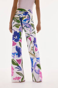 Joseph Ribkoff - FLORAL HIGH WAISTED TROUSERS