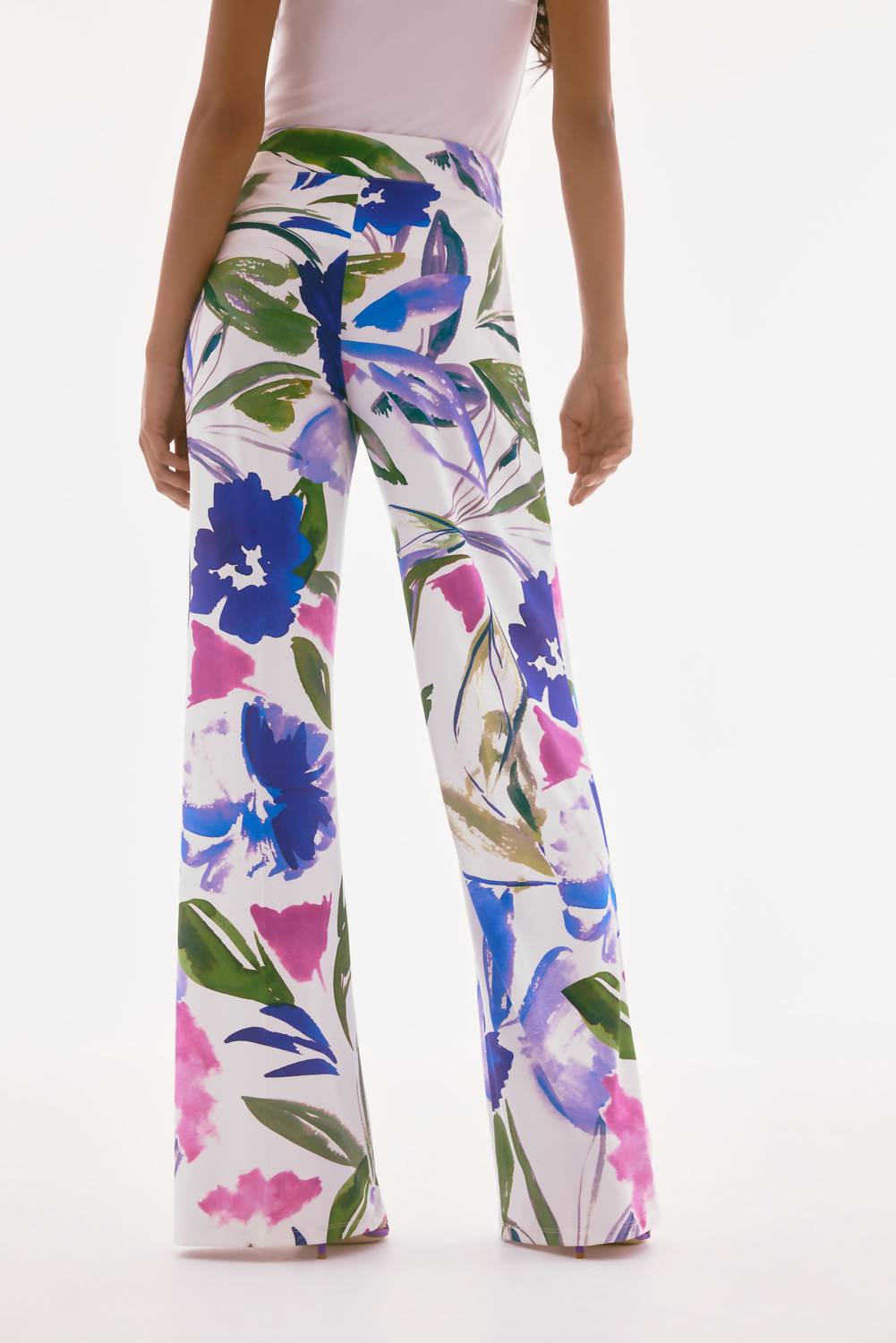 Joseph Ribkoff - FLORAL HIGH WAISTED TROUSERS