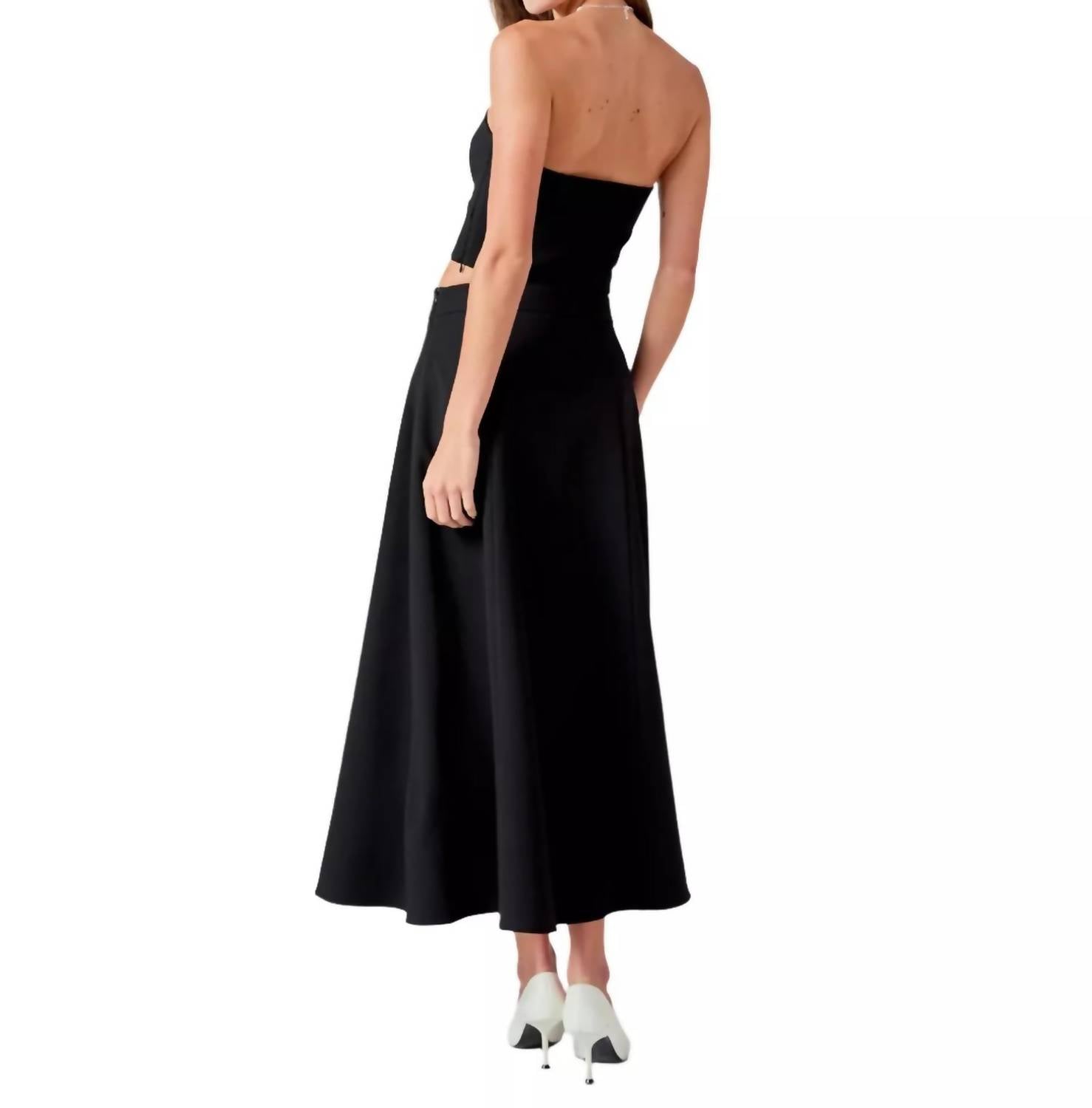 Endless Rose - Strapless Top And Skirt Set