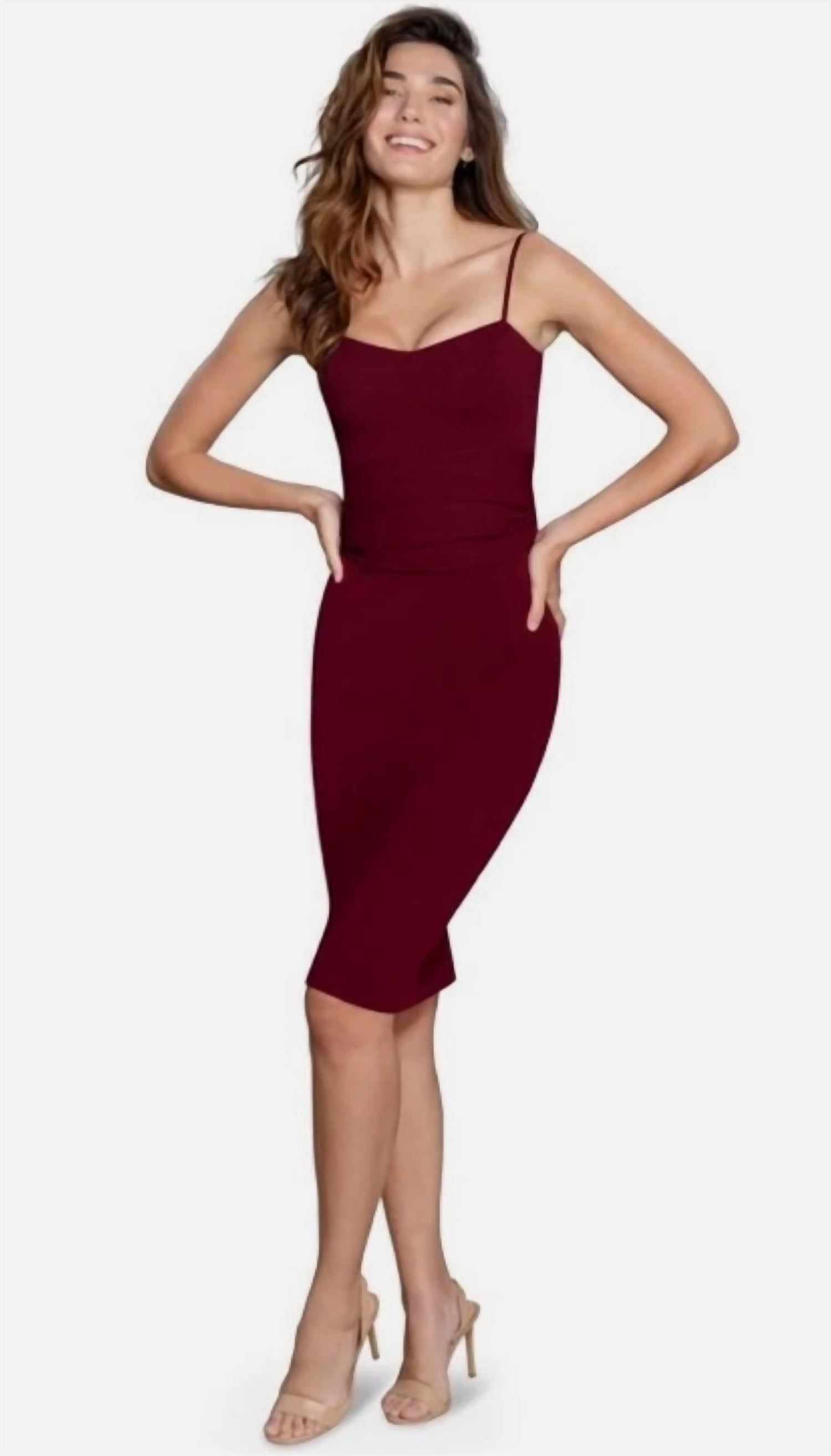 Dress The Population - Veronique Tie Back Sleeveless Sheath Dress