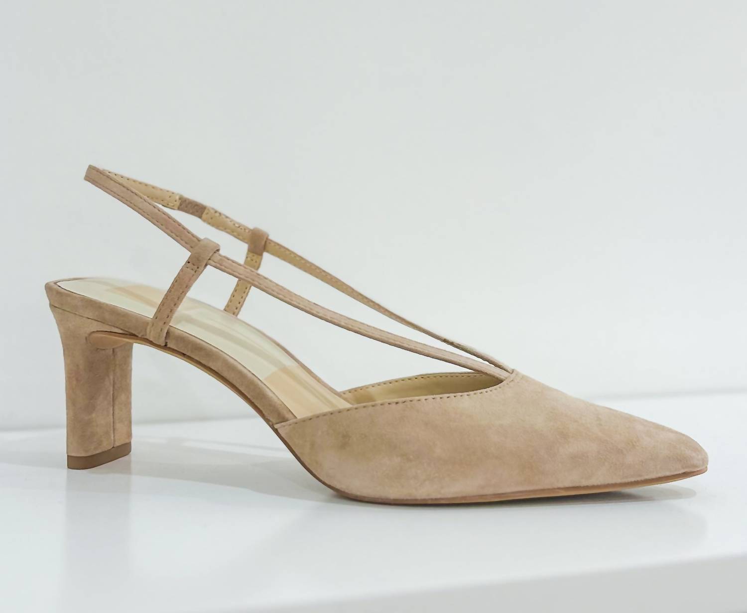 Dolce Vita Women's Ginay Suede Slingback Pumps in camel - women's heels