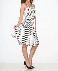 Orchid Bloom - Polka Dot Halter Dress