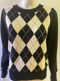 Elliott Lauren - Argyle Sweater with Sequins