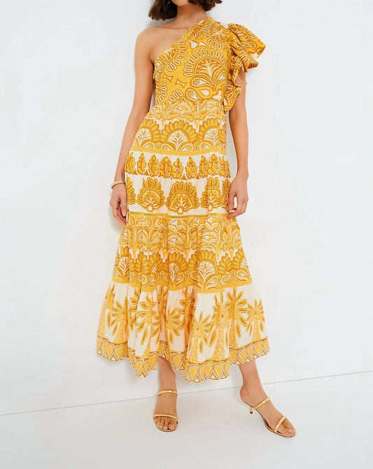 Farm Rio - Ainika Tapestry One Shoulder Dress