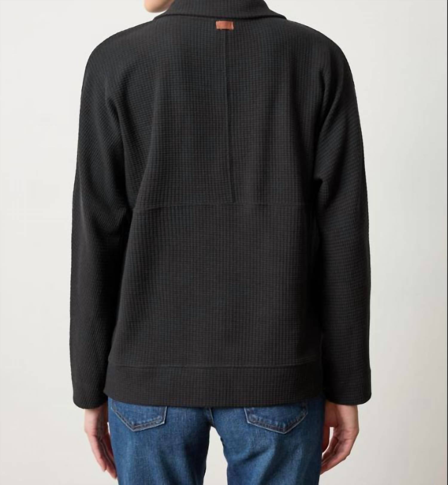 Lilla P - Dolman Oversized Half Zip Top