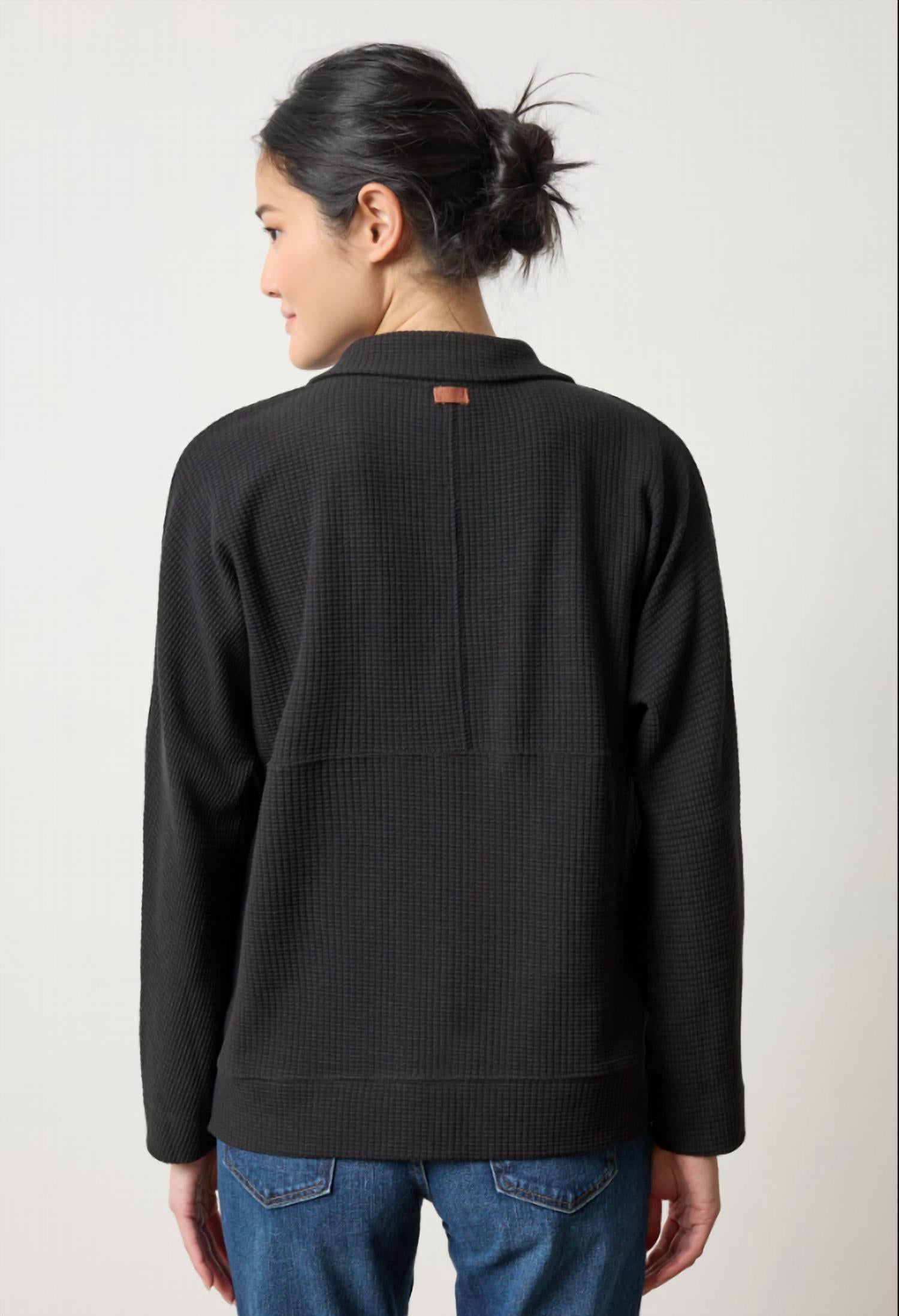 Lilla P - Dolman Oversized Half Zip Top