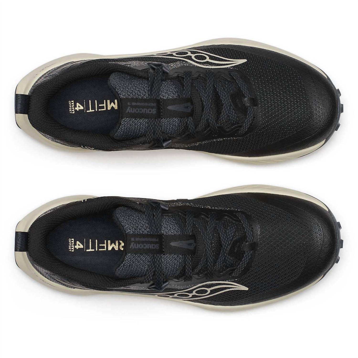 SAUCONY Women's Peregrine 15 Trail Shoe in black pearl perle noire - women's shoe - alternate view
