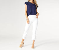 Coco + Carmen - OMG Crop with Embroidered Eyelet Trim