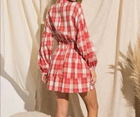 Baevely By Wellmade - Country Cutie Plaid Dress