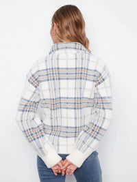 Charlie B - Eyelash Yarn Jacquard Short Jacket