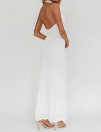 One & Only - Textured Halter Maxi Dress