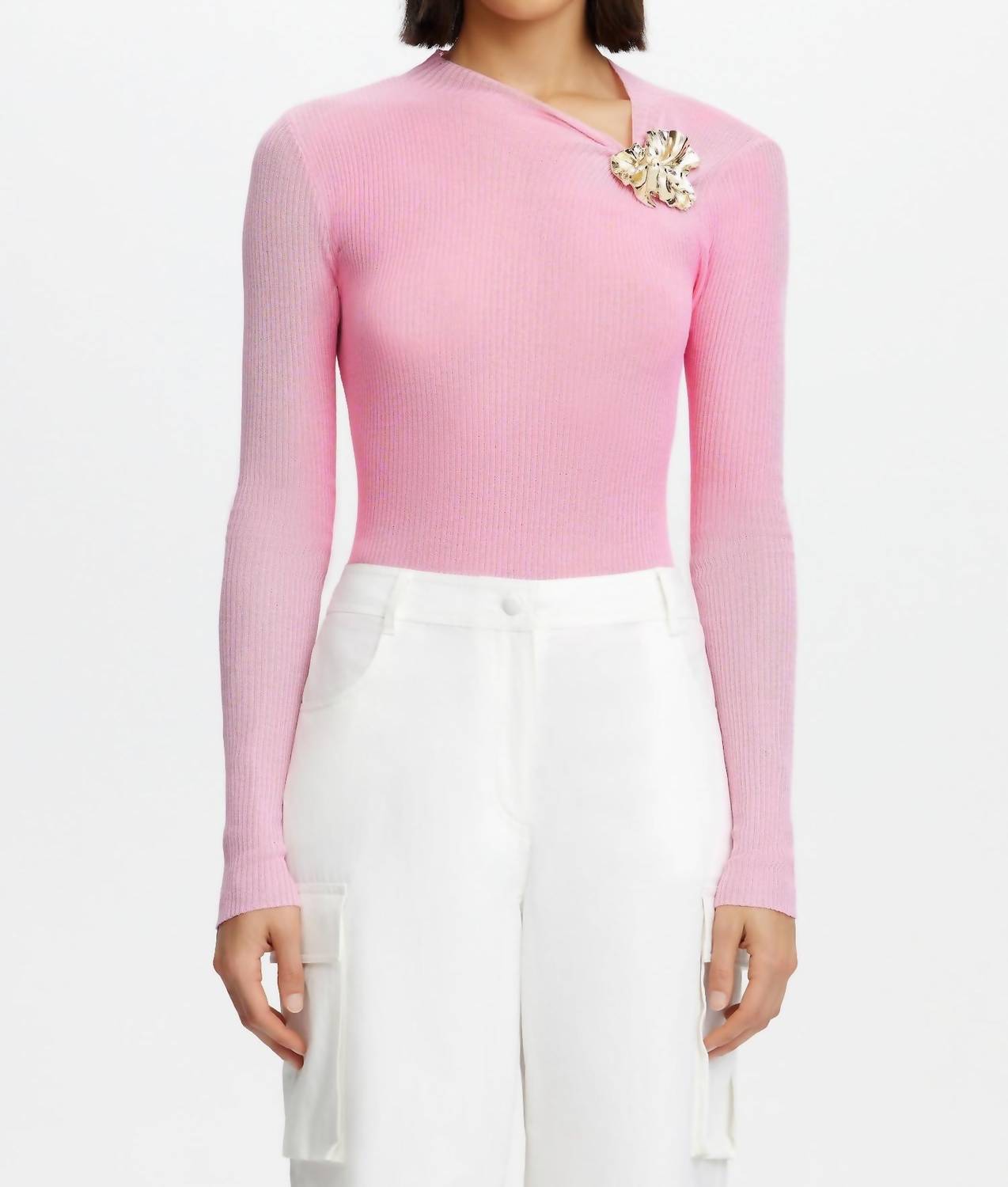 ACLER Rowthorn Top in pink - women's long sleeve top