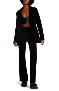 Steve Madden - Harlow High Waisted Velvet Pant