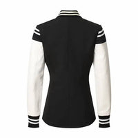 Productseeker - Women's Varsity Vegan Leather Jacket